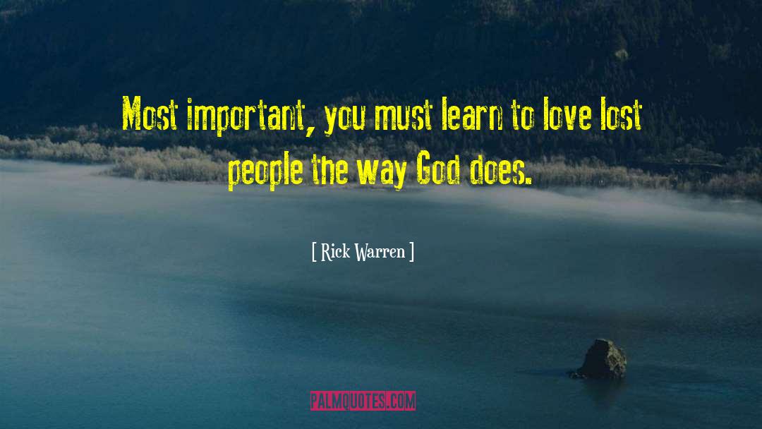 Lost People quotes by Rick Warren