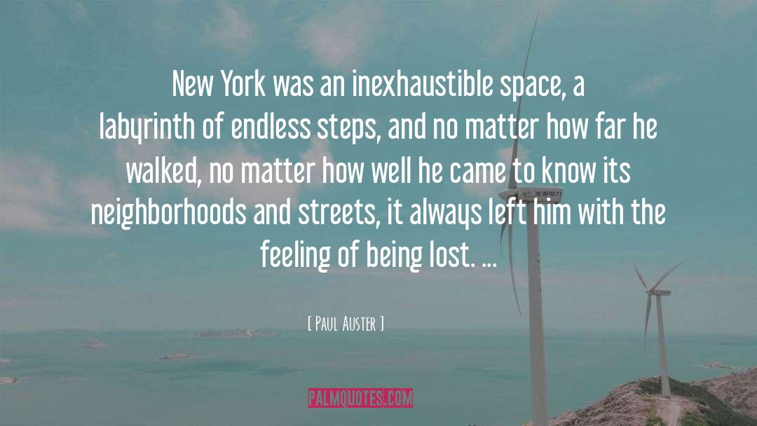 Lost quotes by Paul Auster