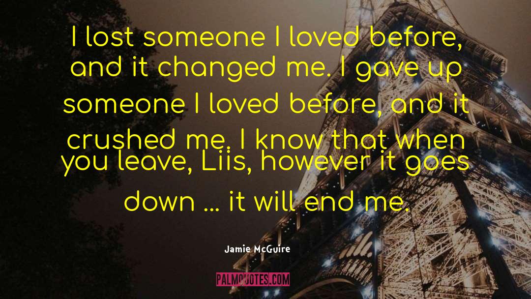 Lost Someone quotes by Jamie McGuire