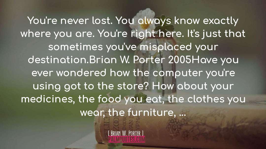 Lost You quotes by Brian W. Porter