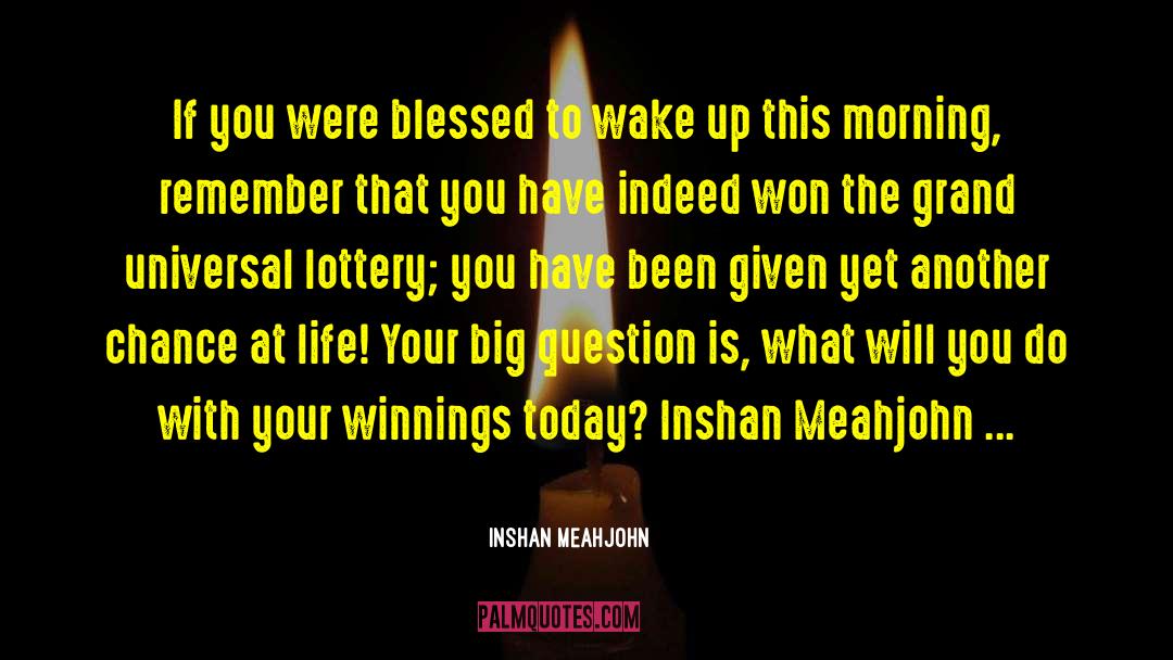 Lottery quotes by Inshan Meahjohn
