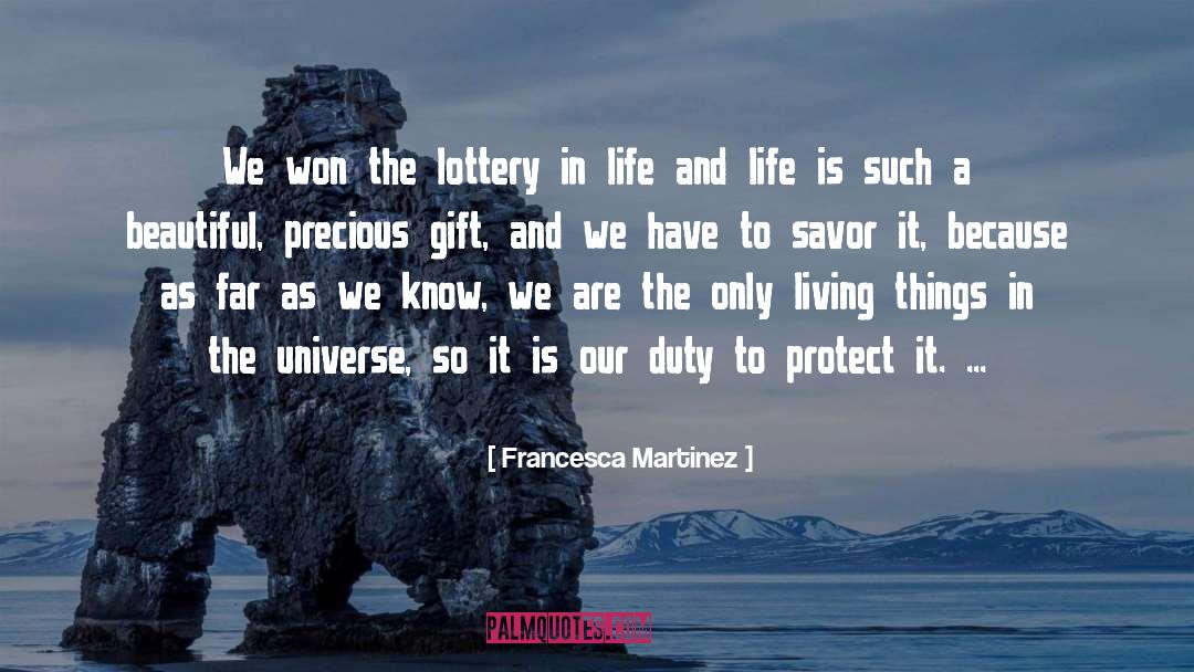 Lottery quotes by Francesca Martinez