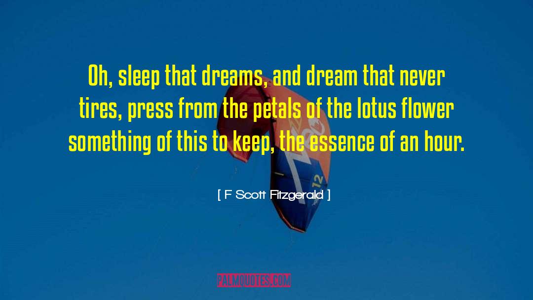 Lotus Flower quotes by F Scott Fitzgerald