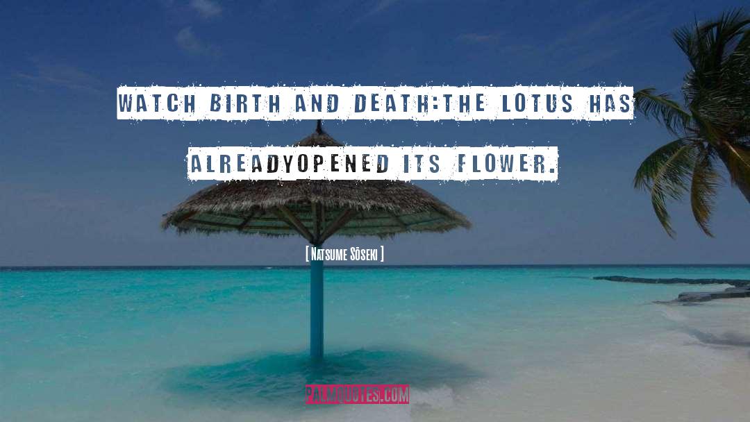 Lotus quotes by Natsume Sōseki