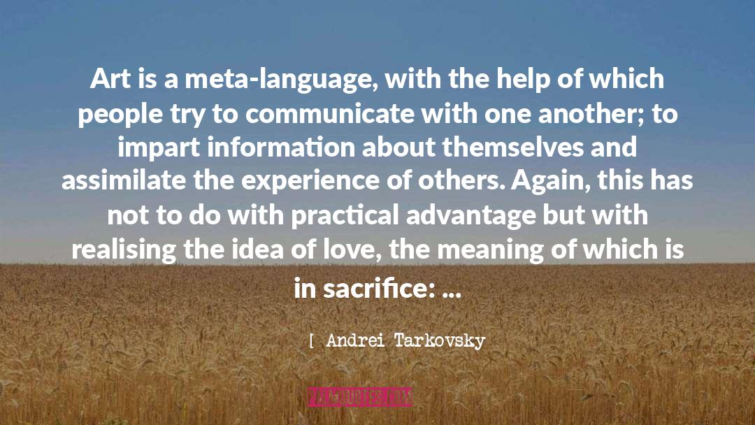 Loughborough Echo quotes by Andrei Tarkovsky