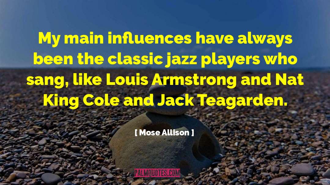 Louis Armstrong quotes by Mose Allison