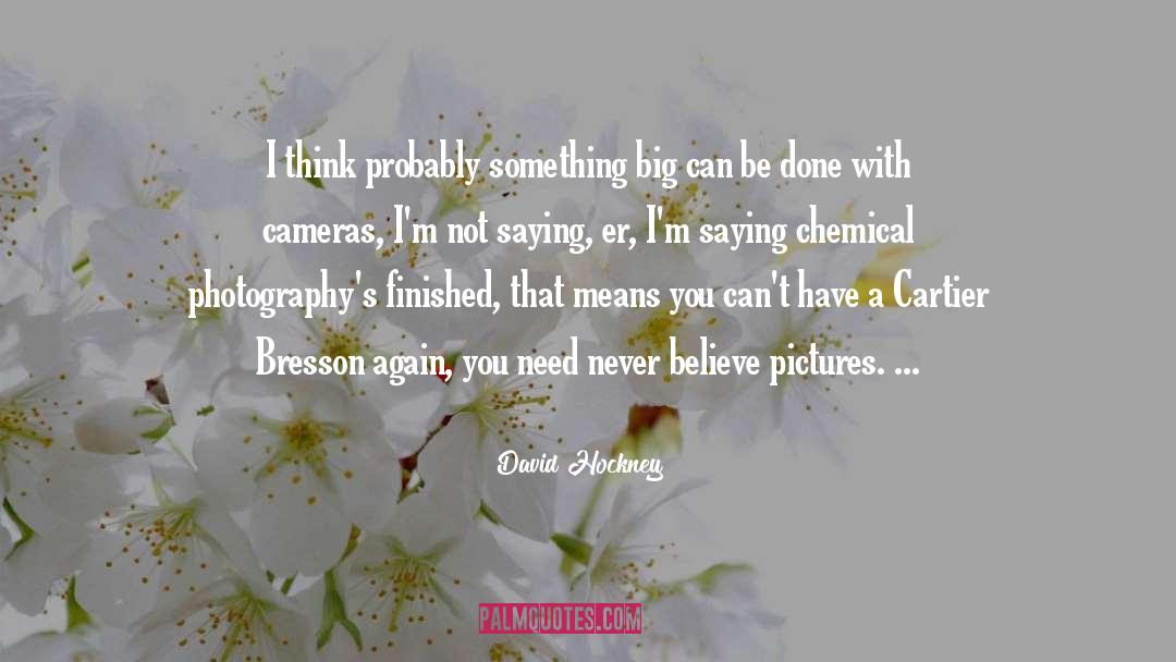 Loupe Photography quotes by David Hockney