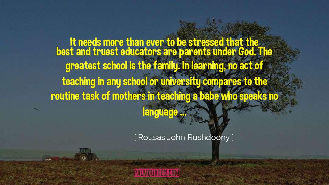 Lovable Family quotes by Rousas John Rushdoony