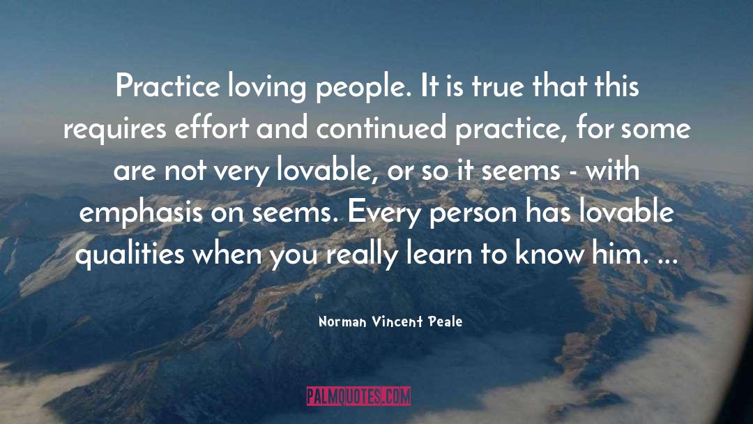 Lovable quotes by Norman Vincent Peale