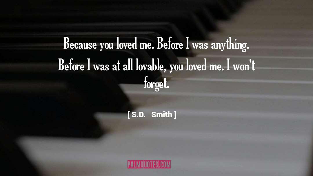 Lovable quotes by S.D.   Smith