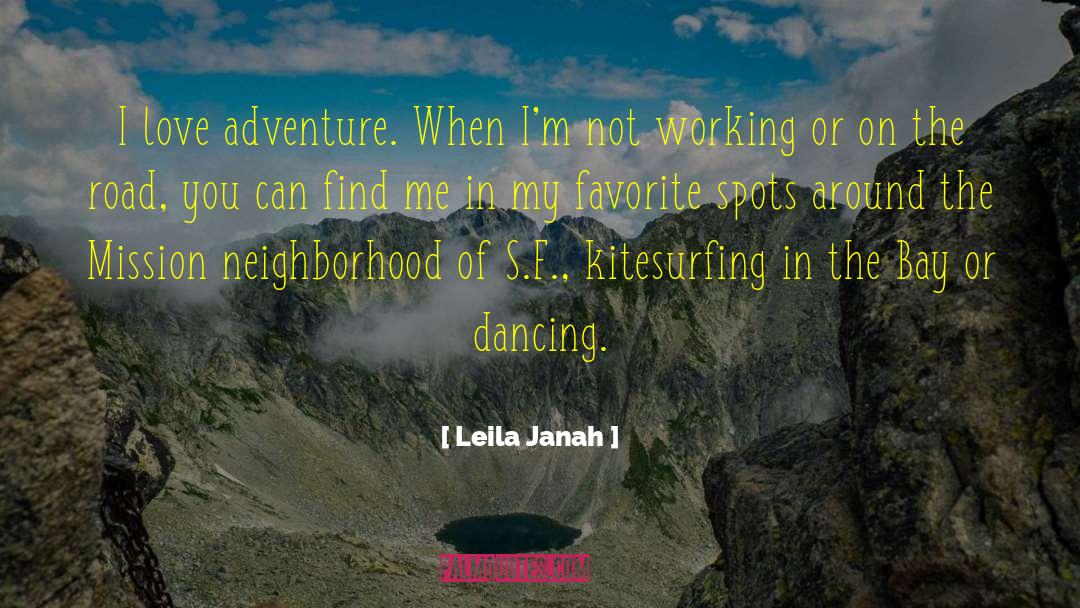 Love Adventure quotes by Leila Janah