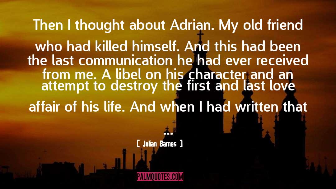 Love Affair quotes by Julian Barnes