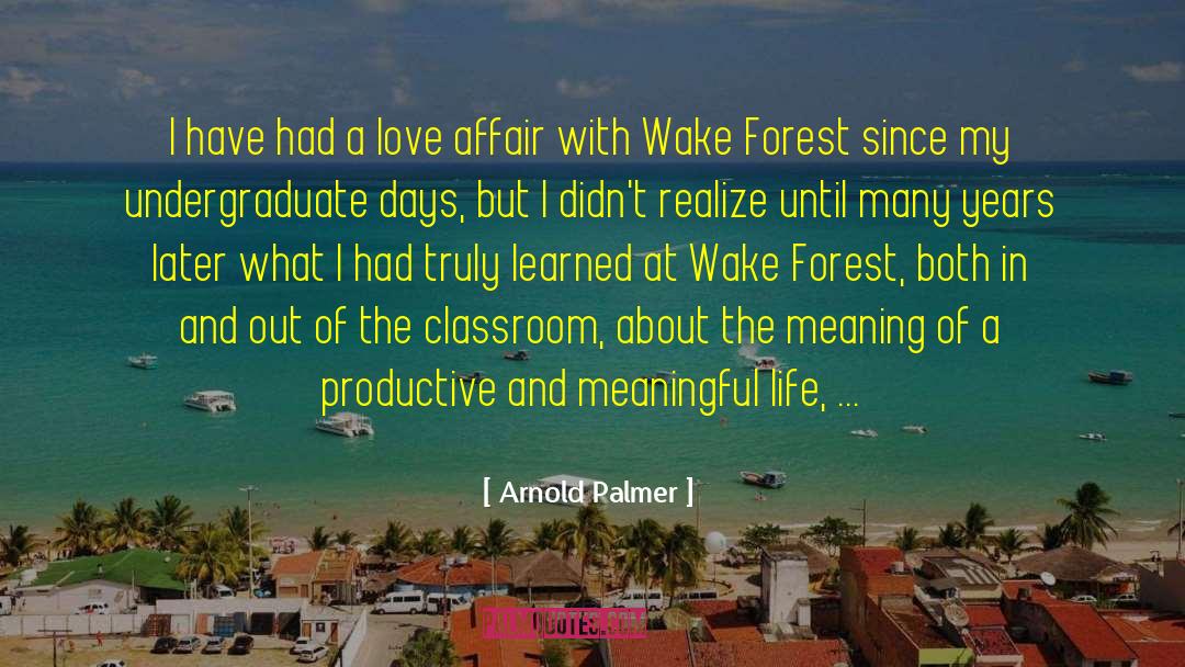 Love Affair quotes by Arnold Palmer