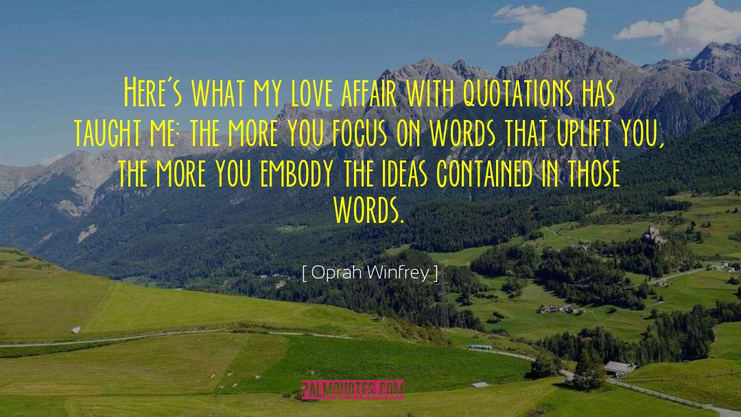 Love Affair quotes by Oprah Winfrey