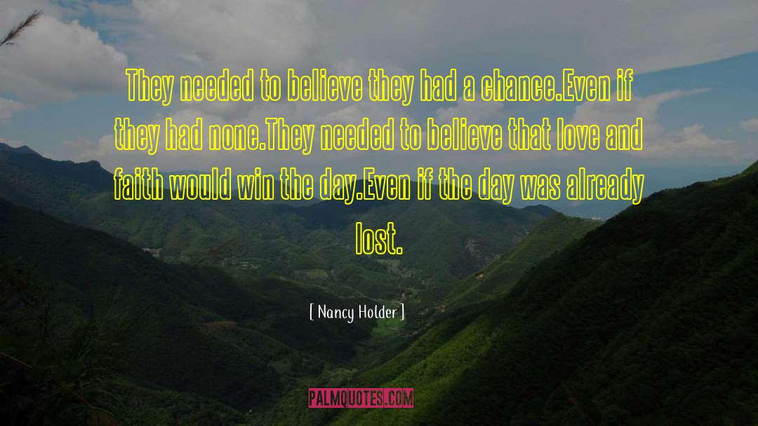 Love And Faith quotes by Nancy Holder