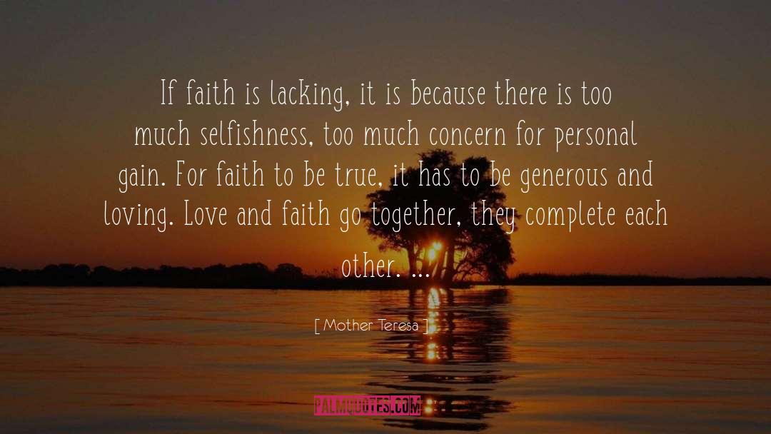 Love And Faith quotes by Mother Teresa