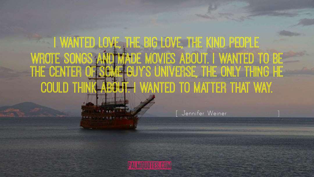 Love And Faith quotes by Jennifer Weiner