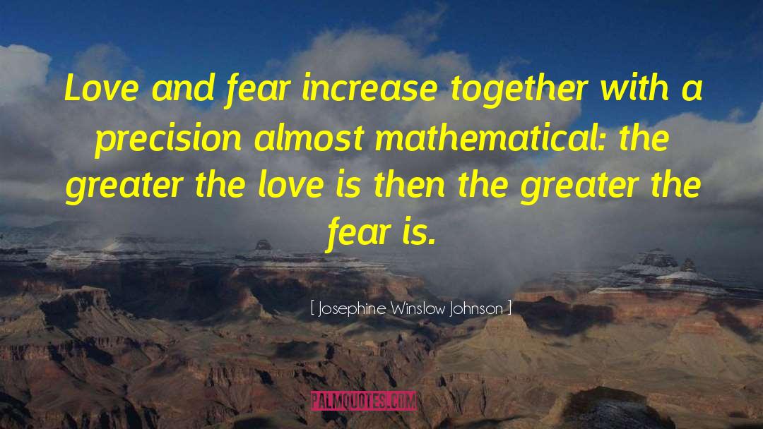 Love And Fear quotes by Josephine Winslow Johnson