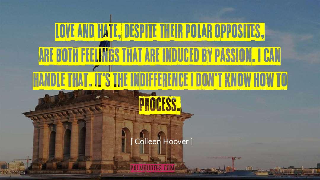 Love And Hate quotes by Colleen Hoover