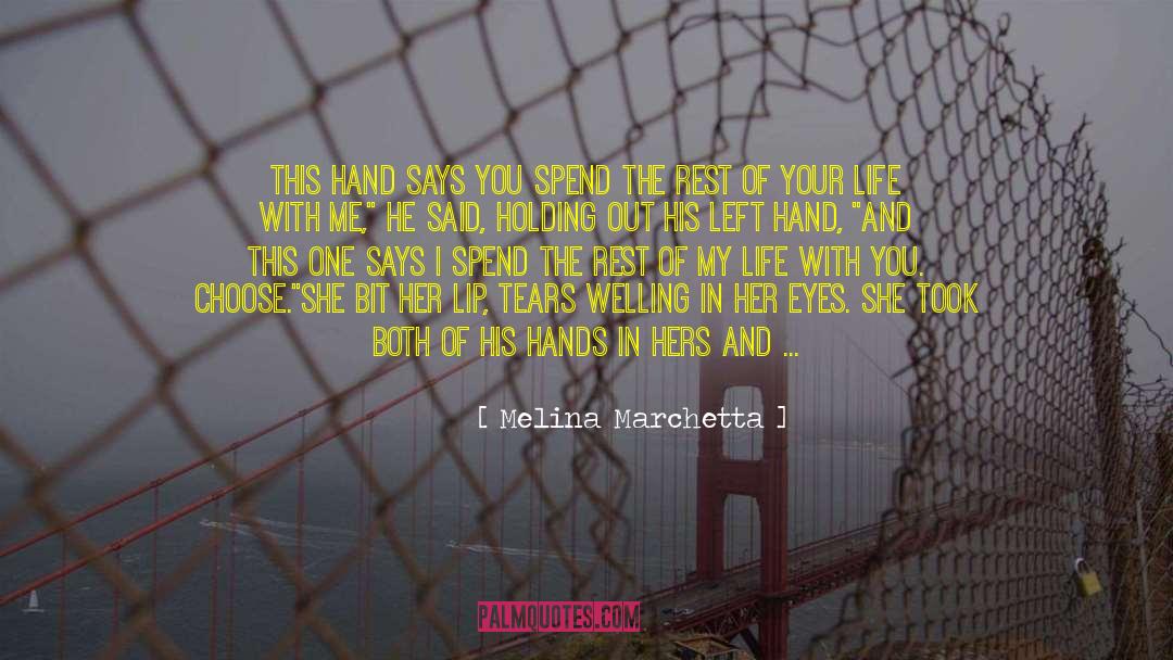 Love And Holding Hands quotes by Melina Marchetta