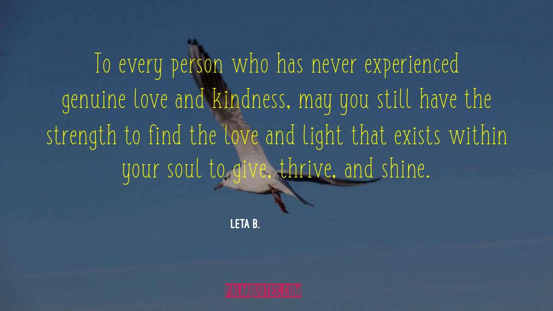 Love And Light quotes by Leta B.