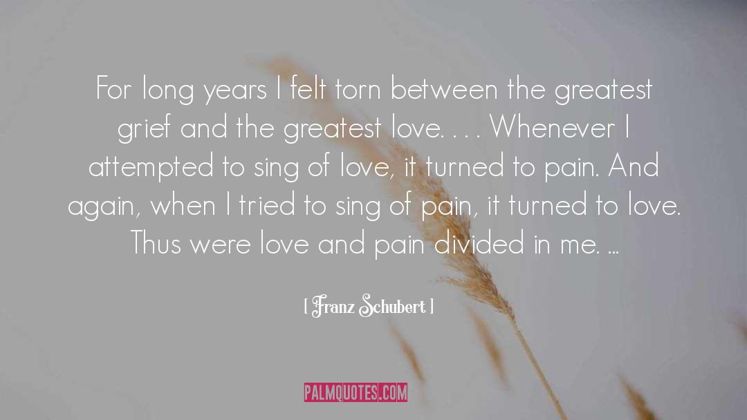Love And Pain quotes by Franz Schubert