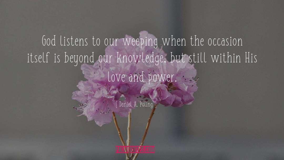 Love And Power quotes by Daniel A. Poling