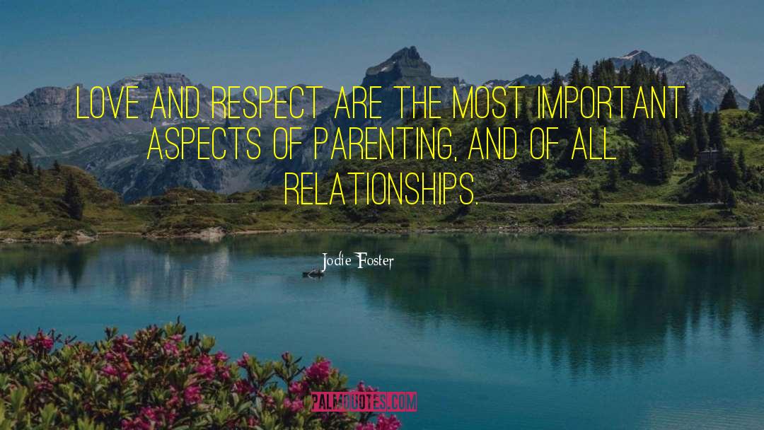 Love And Respect quotes by Jodie Foster
