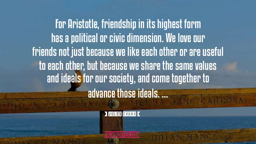 Love Aristotle quotes by Jules Evans