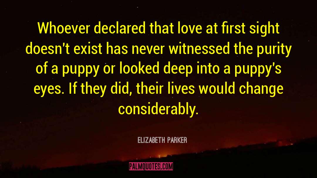 Love At First Sight quotes by Elizabeth Parker