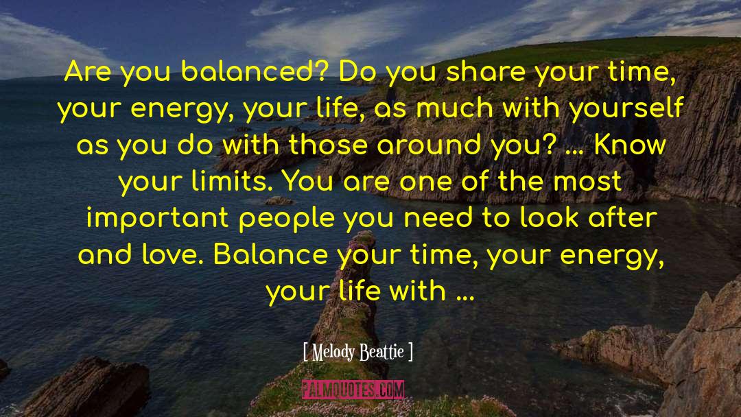 Love Balance quotes by Melody Beattie