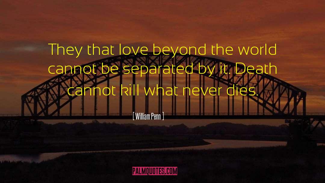 Love Beyond Death quotes by William Penn