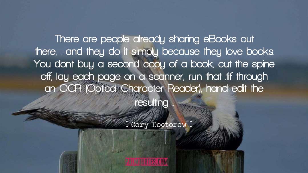 Love Books quotes by Cory Doctorow