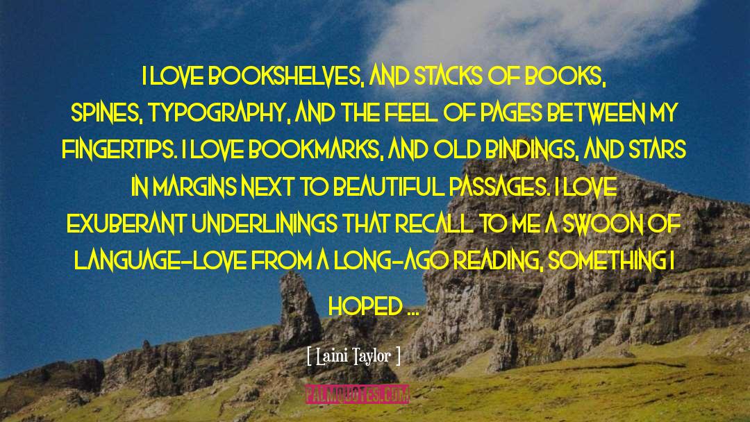Love Books quotes by Laini Taylor