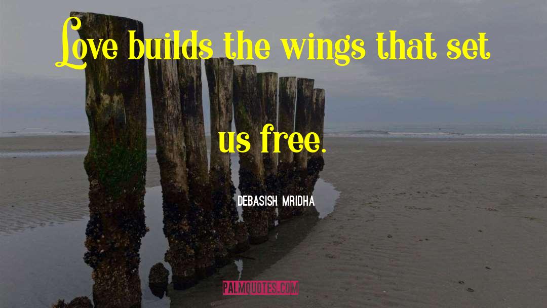Love Builds Wings quotes by Debasish Mridha