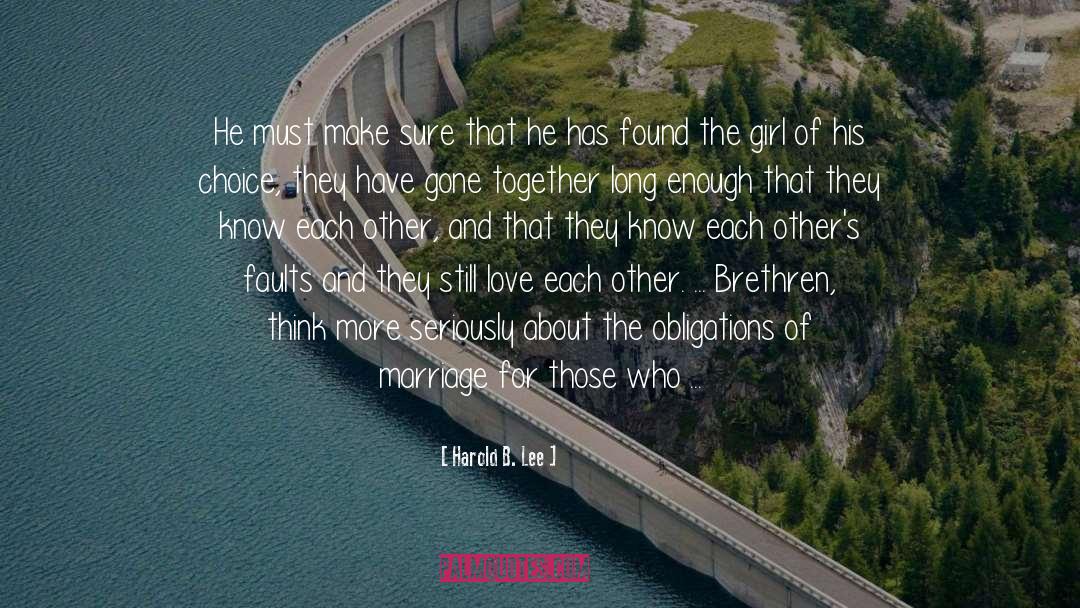 Love Each Other quotes by Harold B. Lee