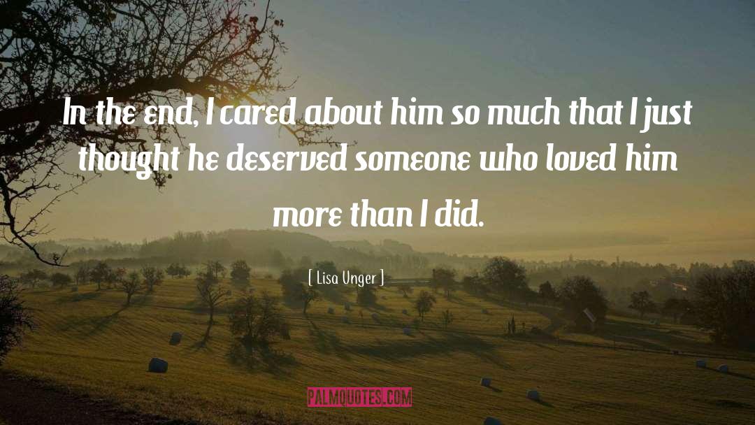 Love Ends quotes by Lisa Unger