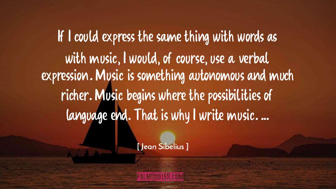 Love Express Language quotes by Jean Sibelius