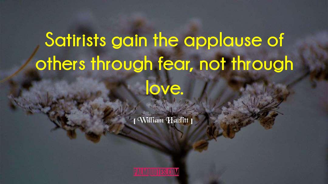 Love Fear quotes by William Hazlitt