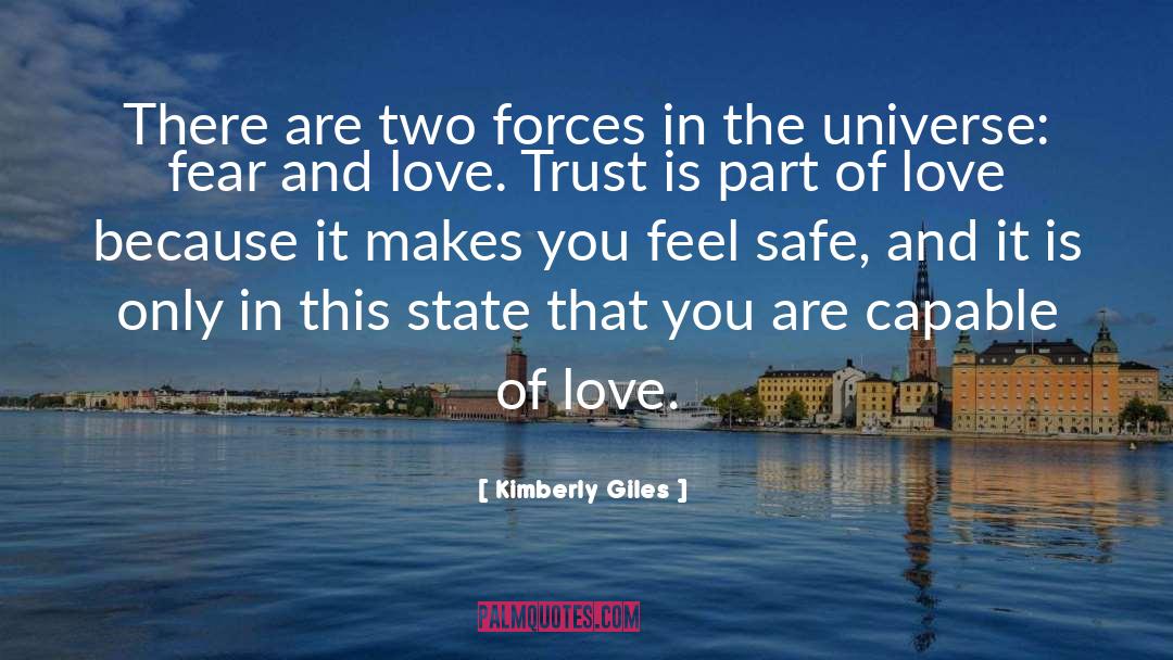 Love Fear quotes by Kimberly Giles