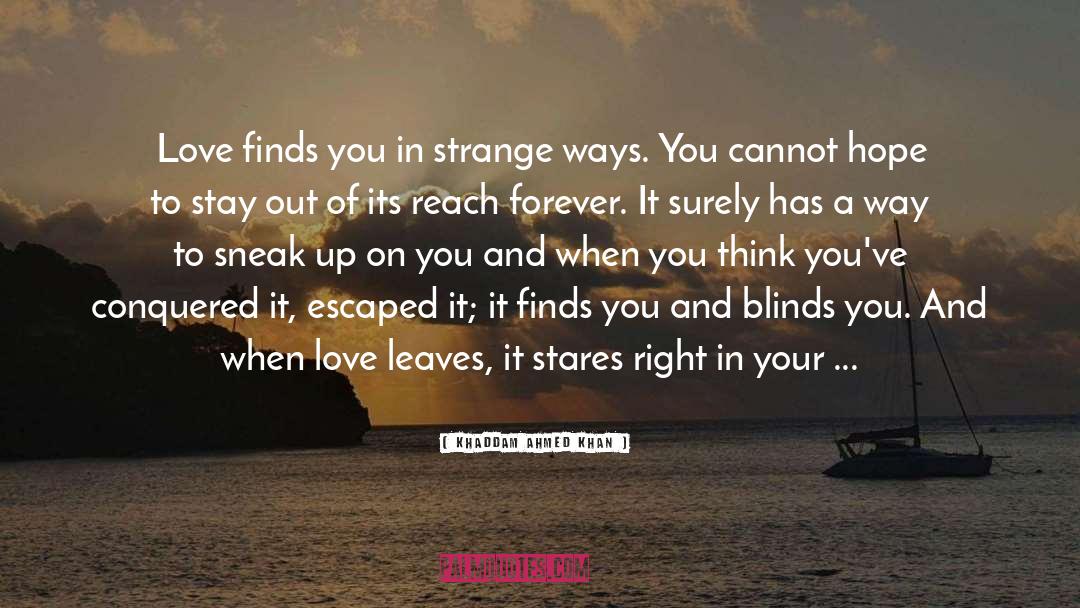 Love Finds Beauty quotes by Khaddam Ahmed Khan