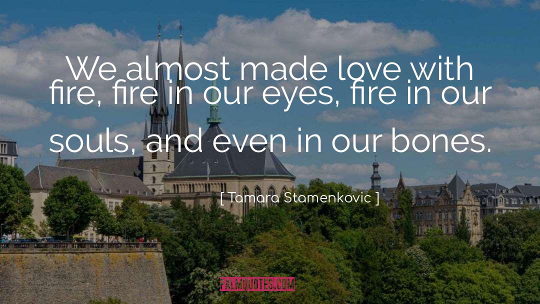 Love Fire quotes by Tamara Stamenkovic