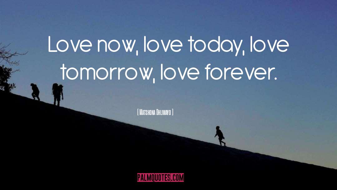 Love Forever quotes by Matshona Dhliwayo