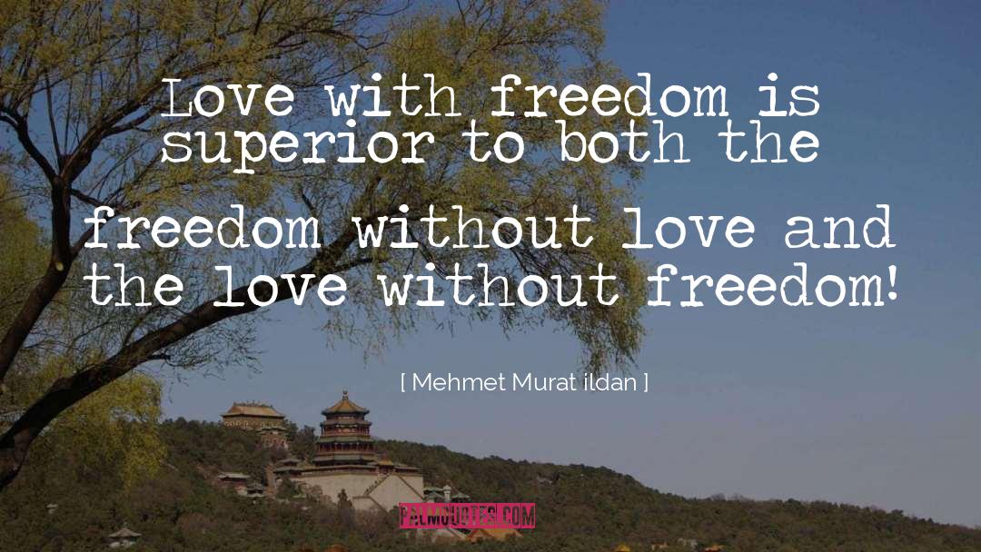 Love Freedom quotes by Mehmet Murat Ildan