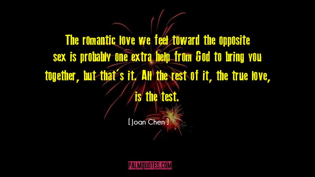 Love God quotes by Joan Chen