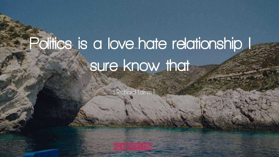 Love Hate quotes by Richard Lamm