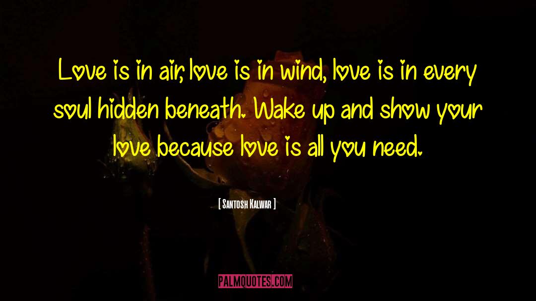 Love Is All You Need quotes by Santosh Kalwar
