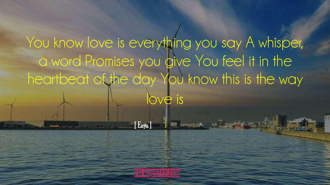 Love Is Everything quotes by Enya