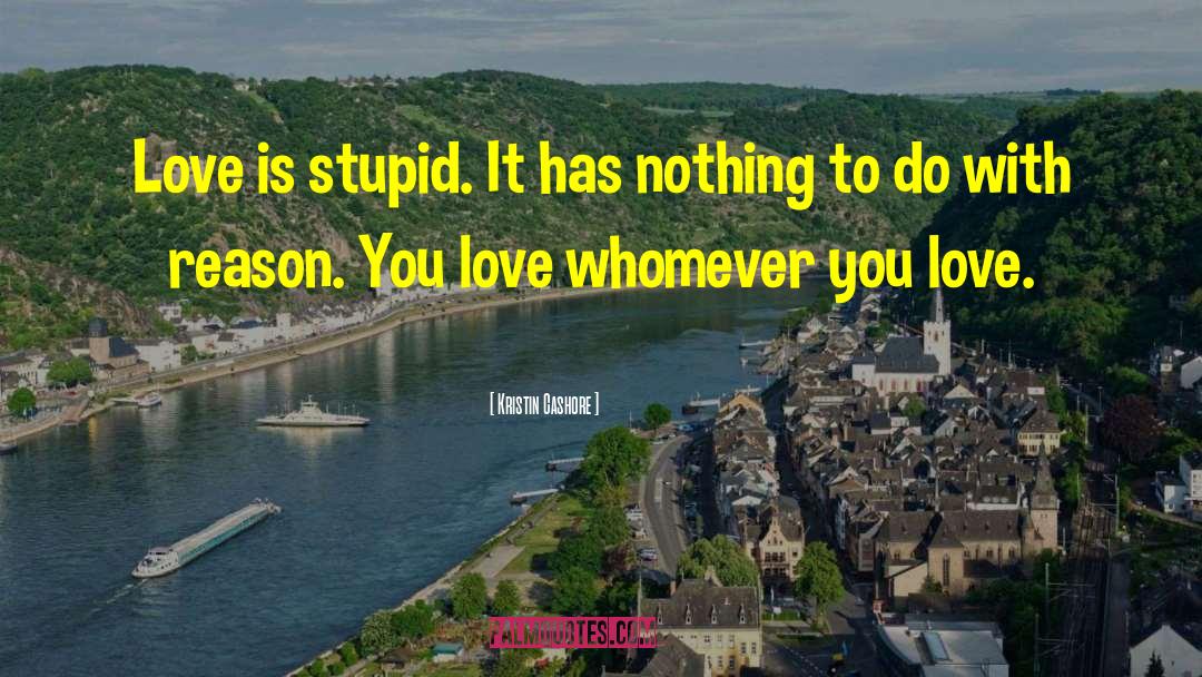 Love Is Stupid quotes by Kristin Cashore