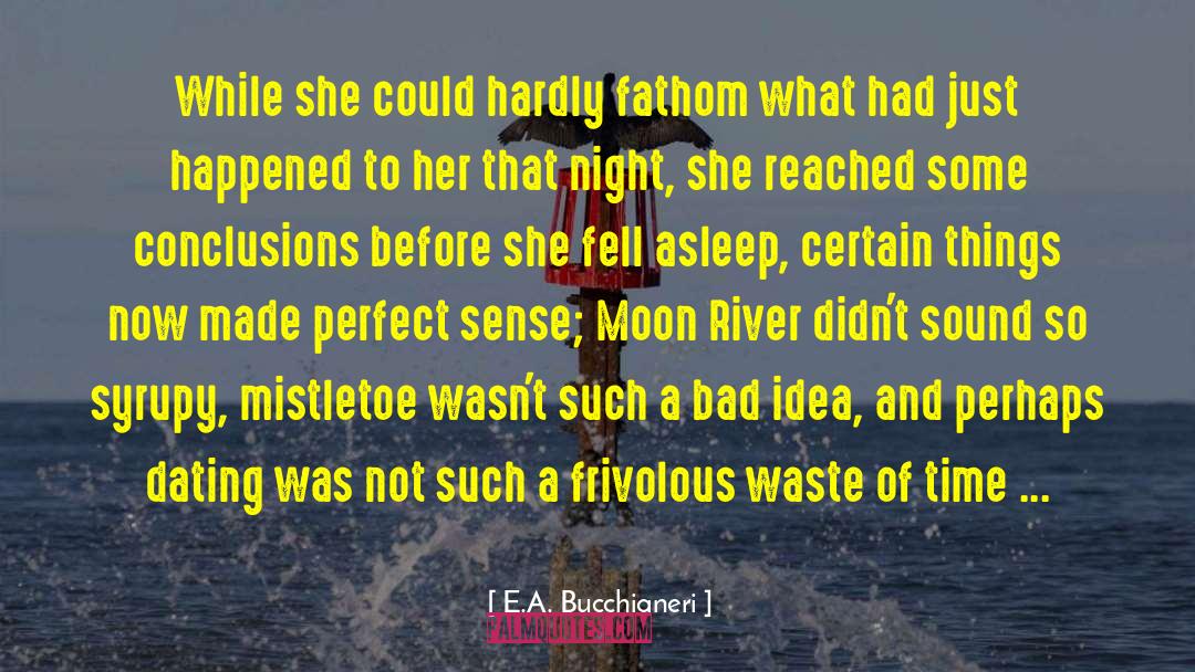 Love Is Such A Waste Of Time quotes by E.A. Bucchianeri